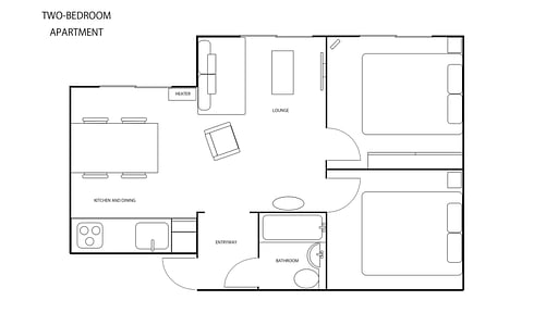 Hotel Villa Hakuba Two Bedroom Apartment Floor plan