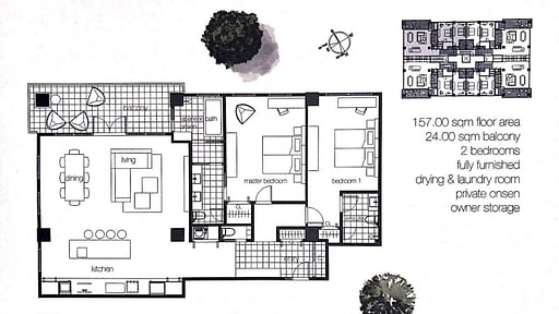 Ichiseko Apartment Resort View Floor plan