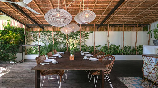 Villa Illetas Finca Dining area
