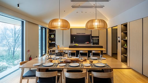 Iori Niseko Chalet Dining area