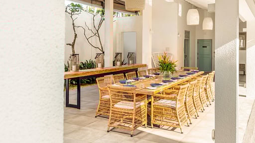 Ishq Talpe Villa Dining area