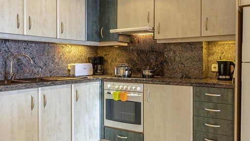 Ivory Apartment Kitchen