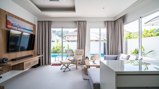 Kamala Regent Garden View Villa Living room