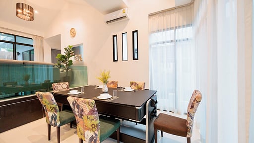 Kamala Regent Modern Pool Villa Dining area