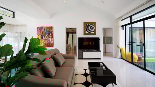 Kamala Regent Modern Pool Villa Living room