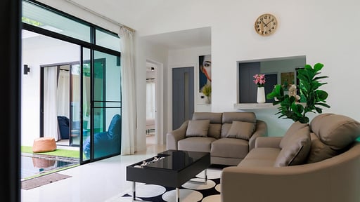 Kamala Regent Modern Pool Villa Living room