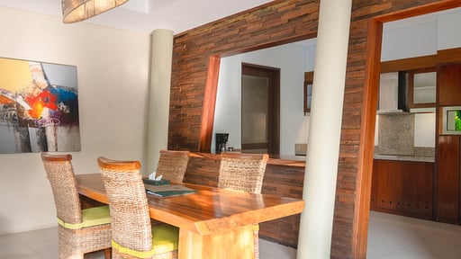 The Kasih Villa Dua Dining area