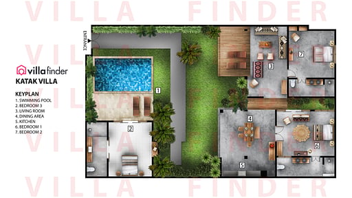 Katak Villa Floor plan