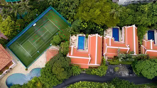 Katamanda Tropical View Villa B3 Фото с дрона