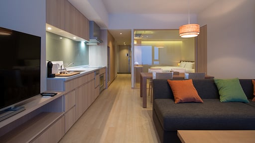 Ki Niseko One Bedroom Yotei View Living room