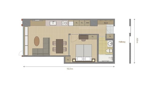 Ki Niseko One Bedroom Yotei View Floor plan