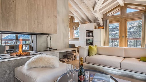 Chalet Kibo Woonkamer