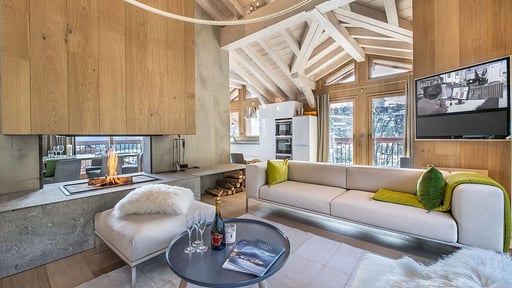 Chalet Kibo Woonkamer