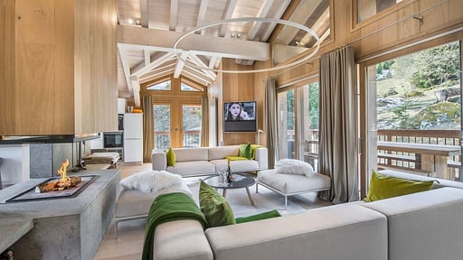 Chalet Kibo Woonkamer
