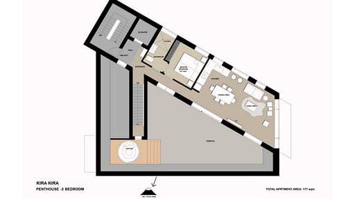Kira Kira Penthouse Floor plan