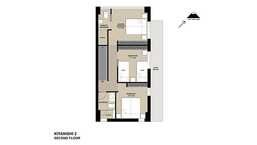 Kitanishi House 2 Floor plan