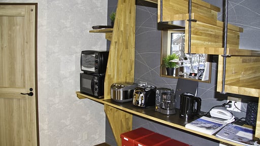 Kitsune Cottage Red Kitchen