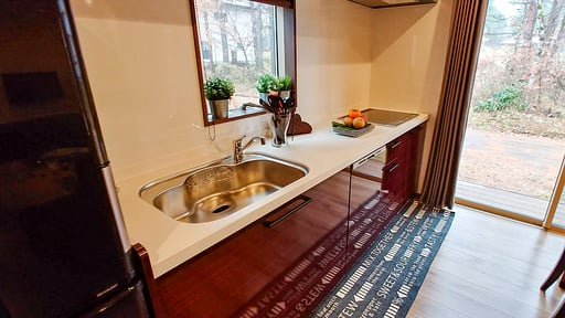 Kitsune Cottage Red Kitchen