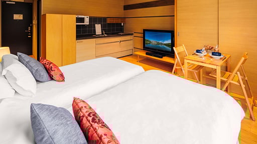 Koharu Studio Apartment Bedroom 