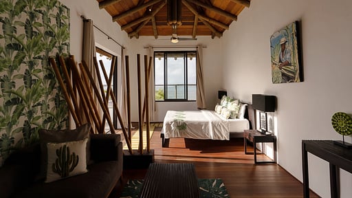 Koki Bonheur Beachfront Villa Schlafzimmer 1