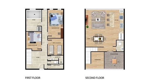 Kouzan Woods Chalet Floor plan