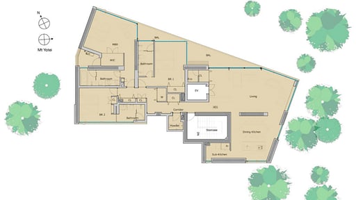 Kozue Yotei Panorama Penthouse Floor plan