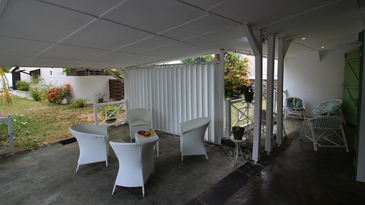 La Case Creole Beachfront Villa Terrace/Veranda