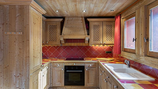 Chalet La grange a Gege Kitchen