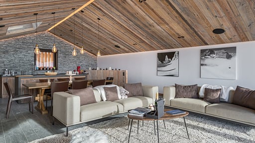 Chalet La Grange Martinel Living room