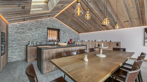 Chalet La Grange Martinel Dining area