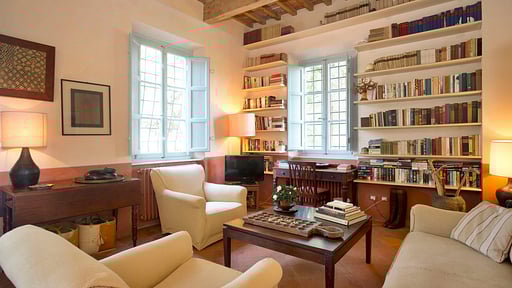 Villa La Macchietta Woonkamer