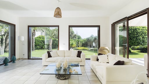 La Plage Villa Woonkamer