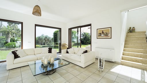 La Plage Villa Woonkamer