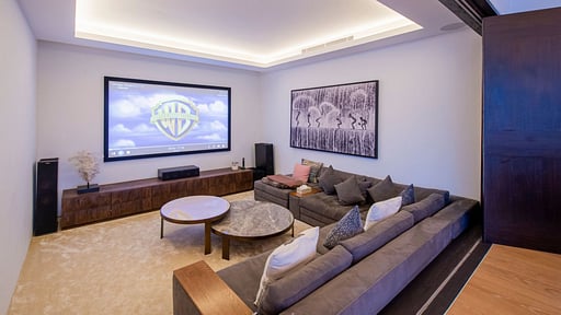 Lake View Villa Media room