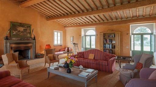 Villa Lavacchio 18 Woonkamer