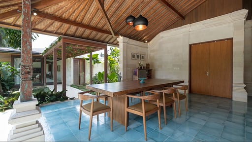 Le Kawan Villa Dining area
