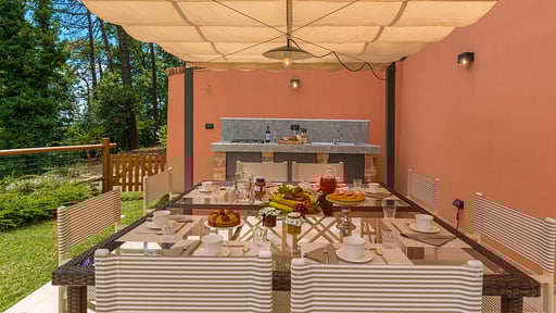 Villa Le Panteraie Terras/Veranda