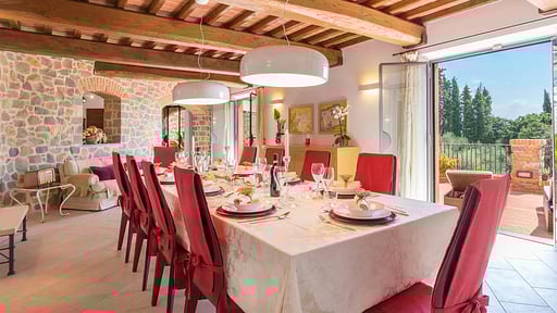 Villa Le Panteraie Eethoek