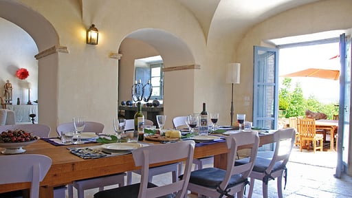 Villa Le Porciglia 12 Eethoek