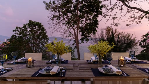 Villa Leelavadee at Samsara Dining area