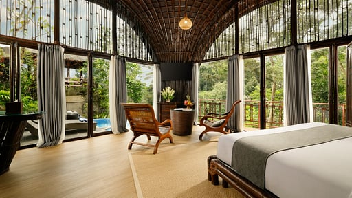 Villa Leona Valley Bamboo Salón