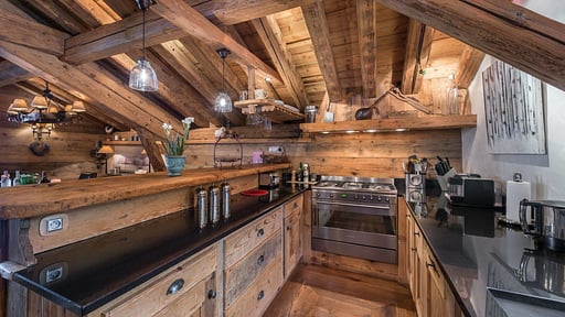 Chalet Les 3 Soeurs Kitchen