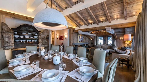 Chalet Les Bastidons Salle à manger