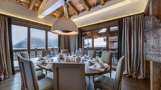 Chalet Les Bastidons Salle à manger