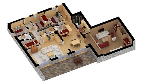 Chalet Les Danaides Floor plan