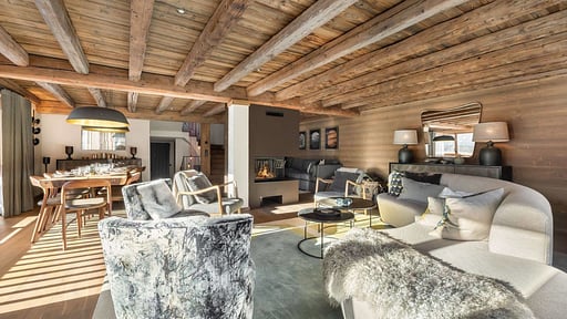 Chalet Les Voutes Woonkamer