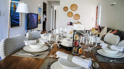 L'Escale Seaview Apartment Eethoek
