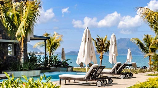 L'Escale Seaview Apartment Zwembad