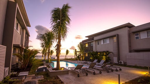 L'Escale Seaview Apartment Zwembad