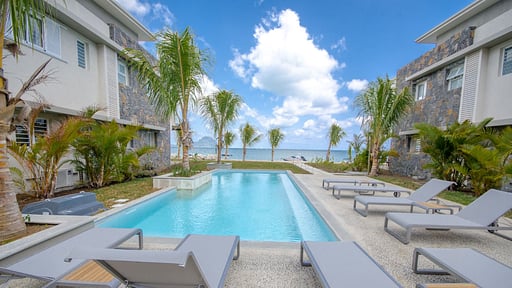 L'Escale Seaview Apartment Zwembad